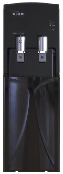 Waco Stand Water Dispenser, 4 Levels Desalination, 2 Spigots, Hot - Cold, Black - W2-170PBA