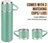 Thermos Set With 2 Stainless Steel Cups, 500 Ml