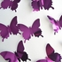 12PCS Silver Butterfly Mirror Wall Stickers