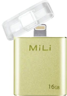 MiLi iData 16GB External Storage for iDevices Gold