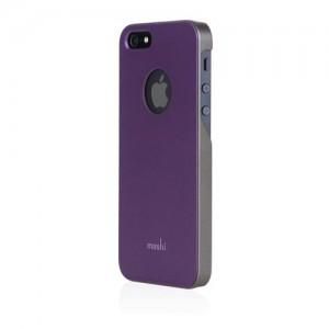 Moshi, iGlaze Slim Case, Tyrian Purple for iPhone SE, iPhone 5S, iPhone 5 (99MO061411)