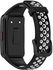 Breathable Replacement Smart Watchband Bracelet for Honor Band 6 Strap Double Color (Black/White)