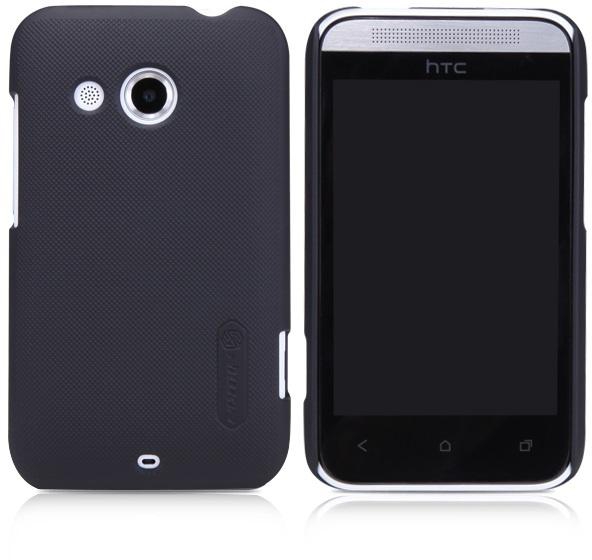 Nillkin Super Shield Hard case Cover with Screen Protector for HTC Desire 200 - Black