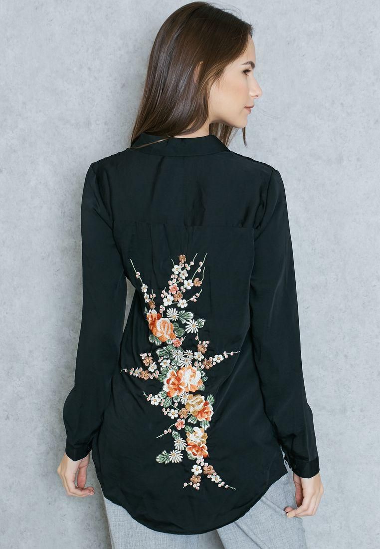Embroidered Back Shirt