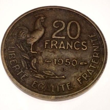 20 فرنك فرنسا 1950 م