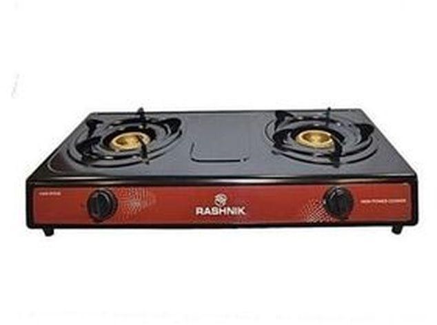 Rashnik Auto Ignition Table Top Gas Cooker With 2 Burners