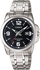 Casio Ladies Black Analog Dial Stainless Steel Band Watch [LTP-1314D-1AV] for Women water resistance