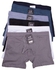 Fashion Men's Cotton Underwear Boxers 3 pcs - ASSORTED colors