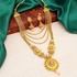 طقم عقد هارام تقليدي طويل مطلي بالذهب ومرصع باللؤلؤ للنساء من سوكي (CBN83437)