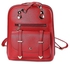 SMINICA Leather Brief Shoulder Bag - Wine Red