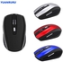 (black)Wireless Mouse 2.4G Wireless Gaming Mouse 2.4GHz USB Adapter Trackba WAR