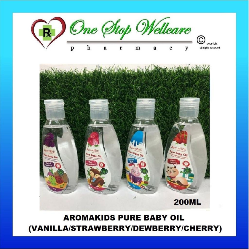 Aromakids Pure Baby Oil 200ml (Vanilla/Strawberry/Dewberry/Cherry)