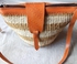 Fashion Brown/White African Kiondo Bag