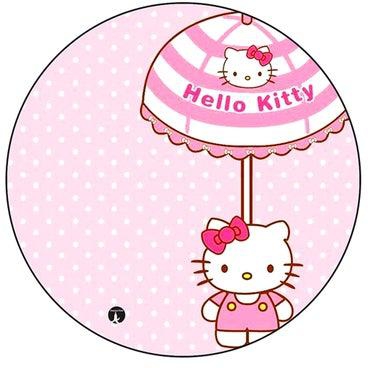 Hello Kitty Printed Large Round Pin Badge Multicolour