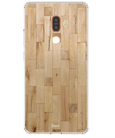 Protective Case Cover For Nokia 7 Plus Light Colour Wooden Pattern