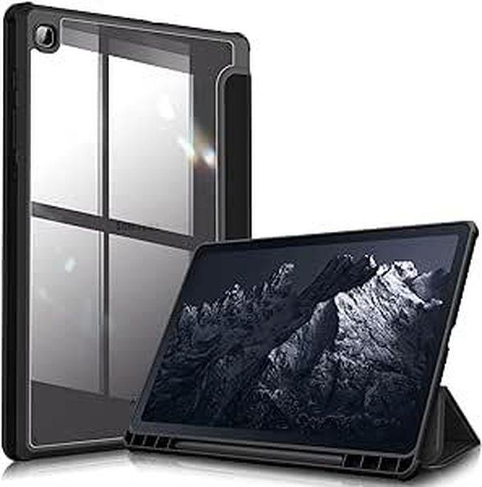 Slim Case Compatible with Samsung Galaxy Tab S6 Lite 10.4 Inch 2020 Model SM-P610 Wi-Fi -SM-P615 LTE, Auto Wake/Sleep, TPU PC (Black)
