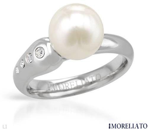 MORELLATO MAREE Collection Dazzling Brand New Ring With Precious Stones - Genuine Crystals and 10.0mm Freshwater Pearl Made of Metallic Base metal. Total item weight 6.0g - Size 7.5 - Certificate Available. ** retail: $110.00