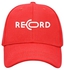 Record Face Cap Red