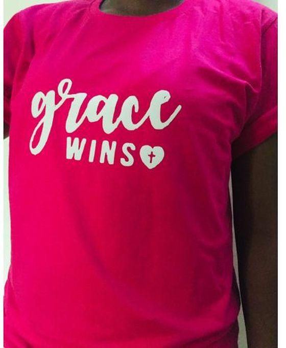 Grace Wins Women T-shirt - Pink
