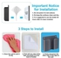 4PCS Mobile Phone Wall Mount Holders Self-Adhesive Remote