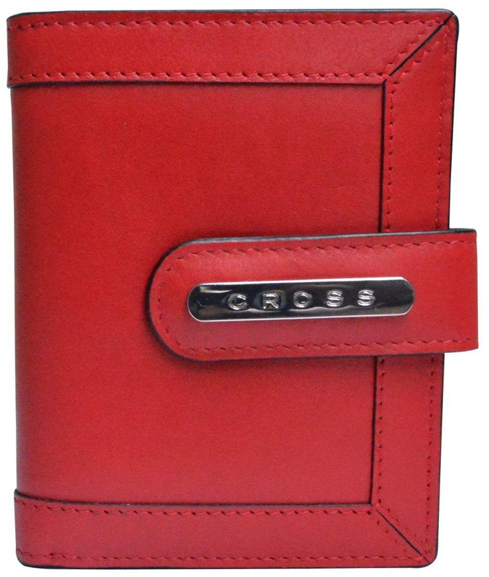 Cross Red Leather For Women - Bifold Wallets