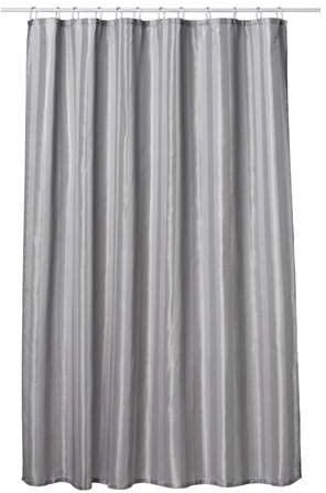 SALTGRUND Polyester Solid Pattern, Grey - Shower Curtains