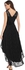 High Low Lace Maxi Dress Black