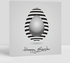 Pop Art Black and White Easter Egg
