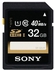 Sony 32GB SDHC Class 10 UHS-1 R40 Memory Card SF32UY/TQMN