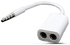 Generic Universal 3.5mm Jack Headset Earphone Headphone Audio Splitter Adapter