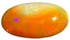 حجر اوبال برتقالي متغير اللون بيضاوي الشكل  بوزن 3.5 قيراط