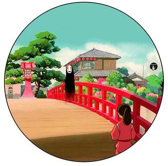 Spirited Away Printed Round Mouse Pad Multicolour