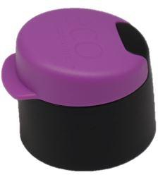 Tupperware Eco Water Bottle Flip Top Cap - 750ml (1) (Black/Purple)
