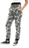 Andora Patterned Regular Pants With Hem - Heather Grey & Dark Olive