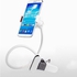 Car Holder Desktop bed lazy bracket mobile Stand For iphone 4 5 Samsung Phone--white