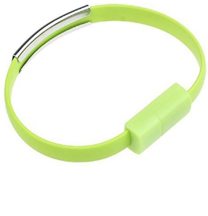Generic Bracelet USB to Lightning Charge & Sync Cable for iPhone 5/5s/6/6s/6Plus - Green