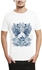 Ibrand H655 Unisex Printed T-Shirt - White, Medium