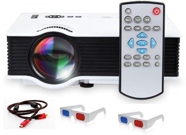 Unic LED HDMI 2 USB Portable Projector with 800 Lumens