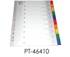 Partner Divider Plastic Colored A4 with numbers 1-10