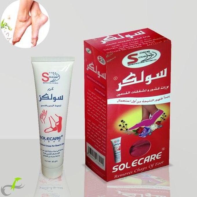 Solecare Feet Cream - 60gm + Small Loofah + Socks - Size 40:41