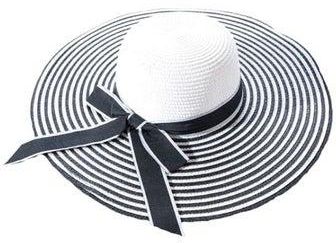 قبعة واقية من الشمس أسود/ أبيض