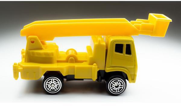 Maisto Fresh Metal Free Wheeler Diecast Construction Crane 3 inch Car  - Yellow