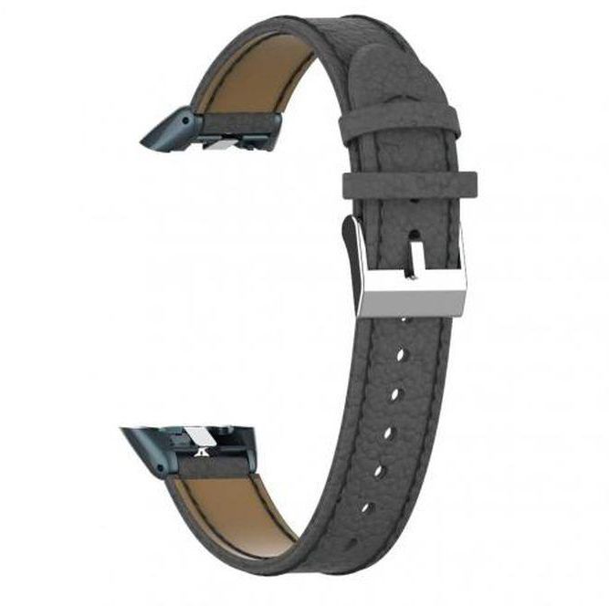 Leather Watch Band Suitable For Honor Band 6 And Huawei Band 6 (GRAY)
