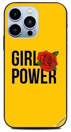 غطاء حماية واقٍ بطبعة عبارة "Girl Power" لأبل آيفون 13 برو متعدد الألوان