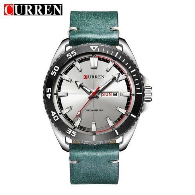 Curren 8272 Men Wristwatch-Green