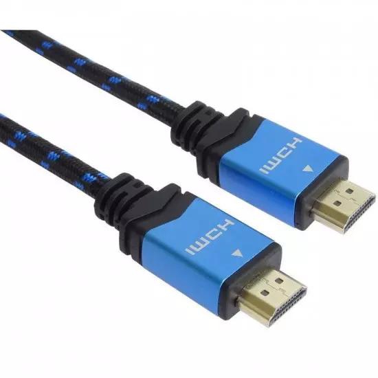 PremiumCord Ultra HDTV 4K @ 60Hz HDMI 2.0b Metal Cable + Gold Plated Connectors 2m Cotton Sheath | Gear-up.me