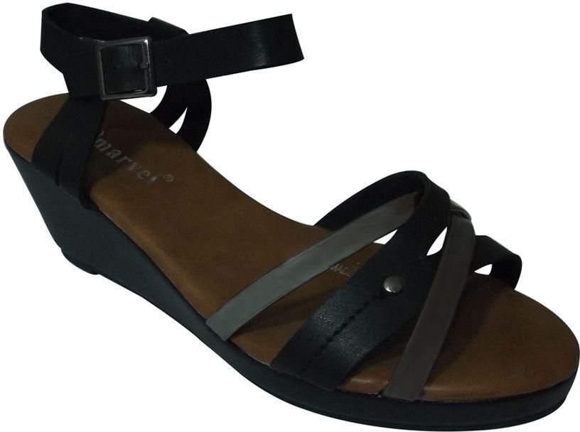 Marvel A-025 Casual Sandals for Women - Black, 40 EU