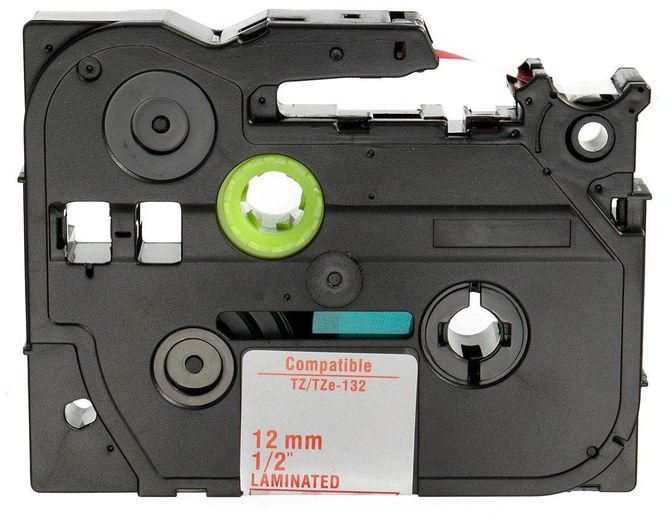 TZEFX132 Laminated Label Tape Compatible For Brother P-touch PT1005 Tz Tze 12mm X 8m TZE132