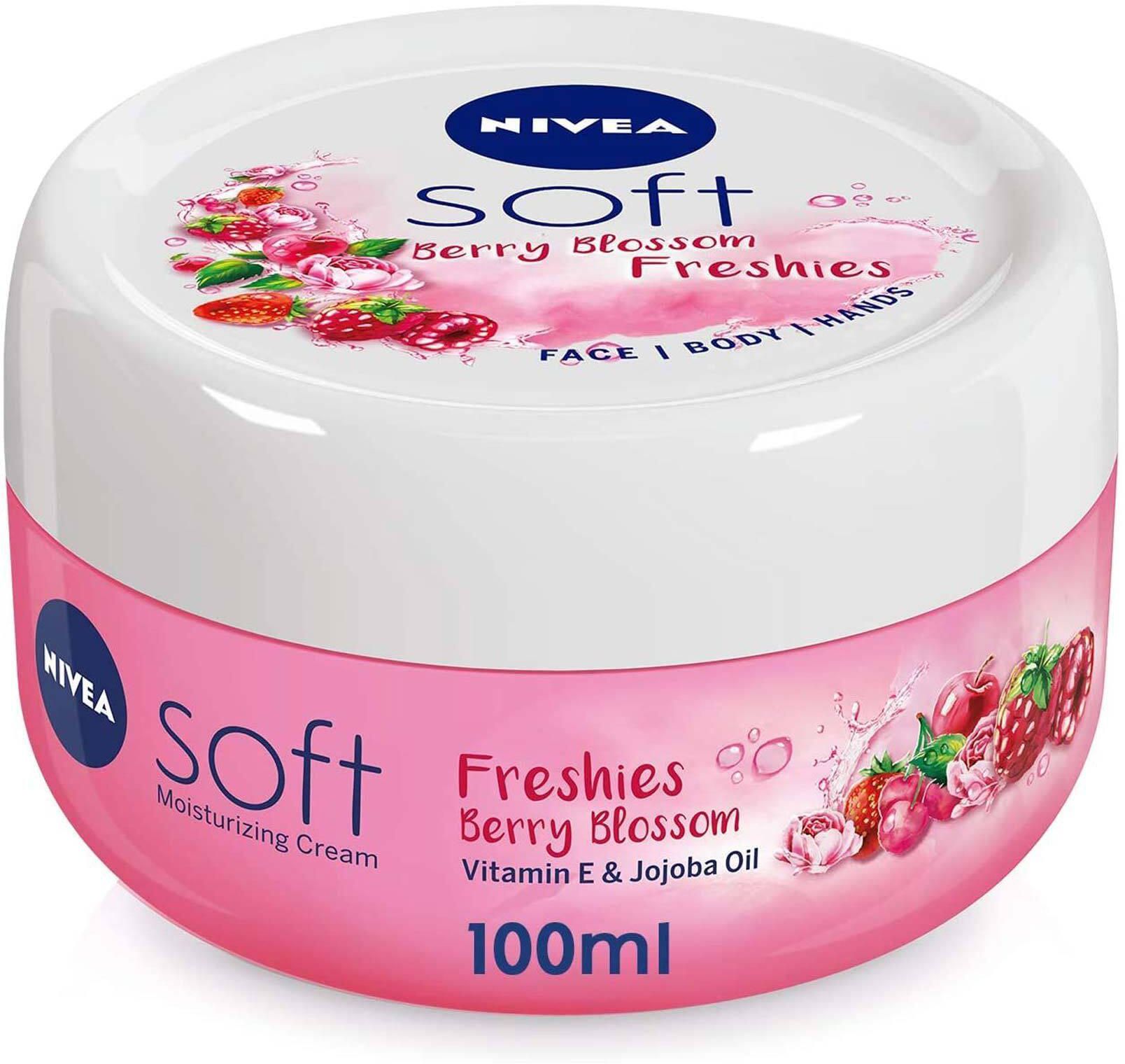 Nivea Soft Freshies Moisturizing Cream - Berry Blossom Scent - 100ml