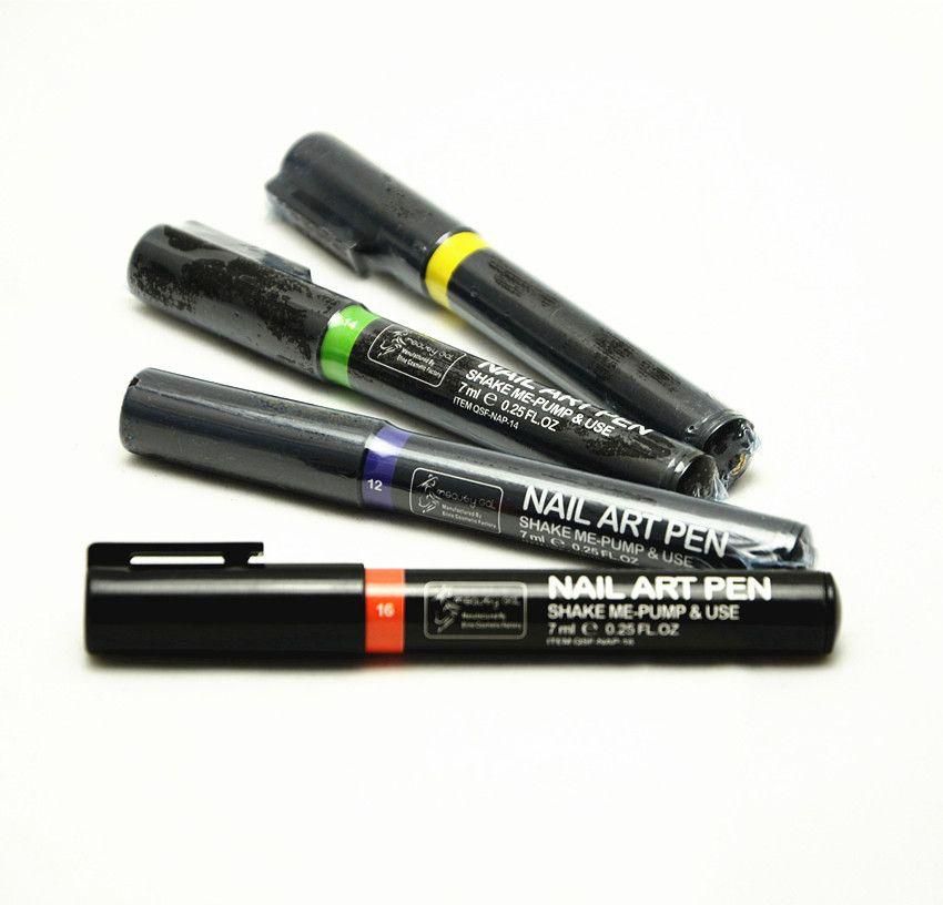 4 pcs set Nail Art Pens fashion colors